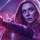 Elizabeth Olsen as the Scarlet Witch.